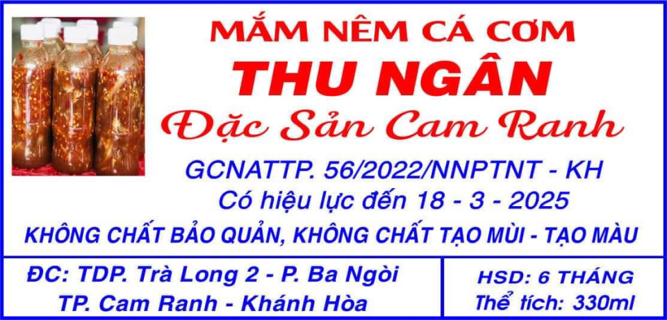 Mắm Nêm Thu Ngân - Đặc Sản Cam Ranh