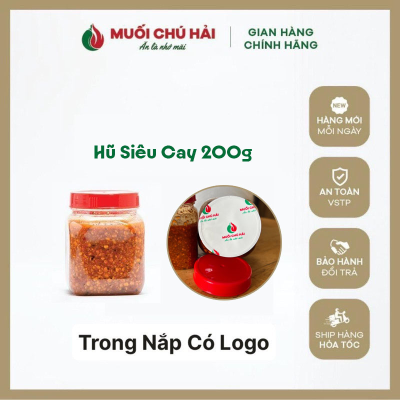 Muối Sốt Chú Hải Siêu Cay Hũ Nhỏ 200g - Muối Tây Ninh Chú Hải