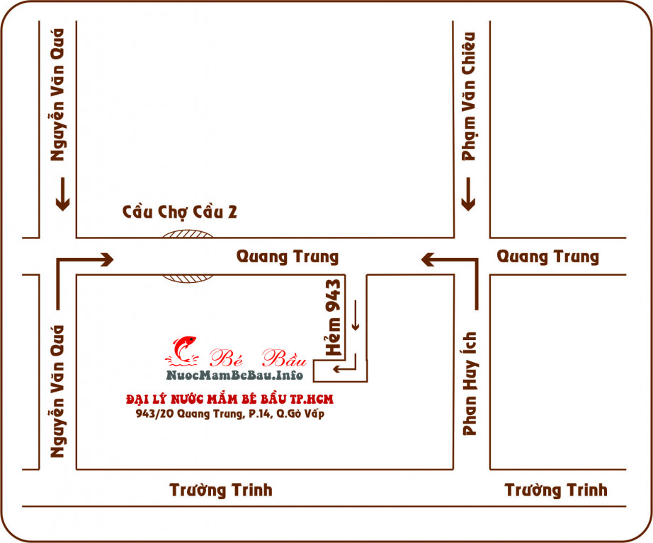 Địa Chỉ Đại Lý Nước Mắm Bé Bầu & Sơ Đồ Đường Đi