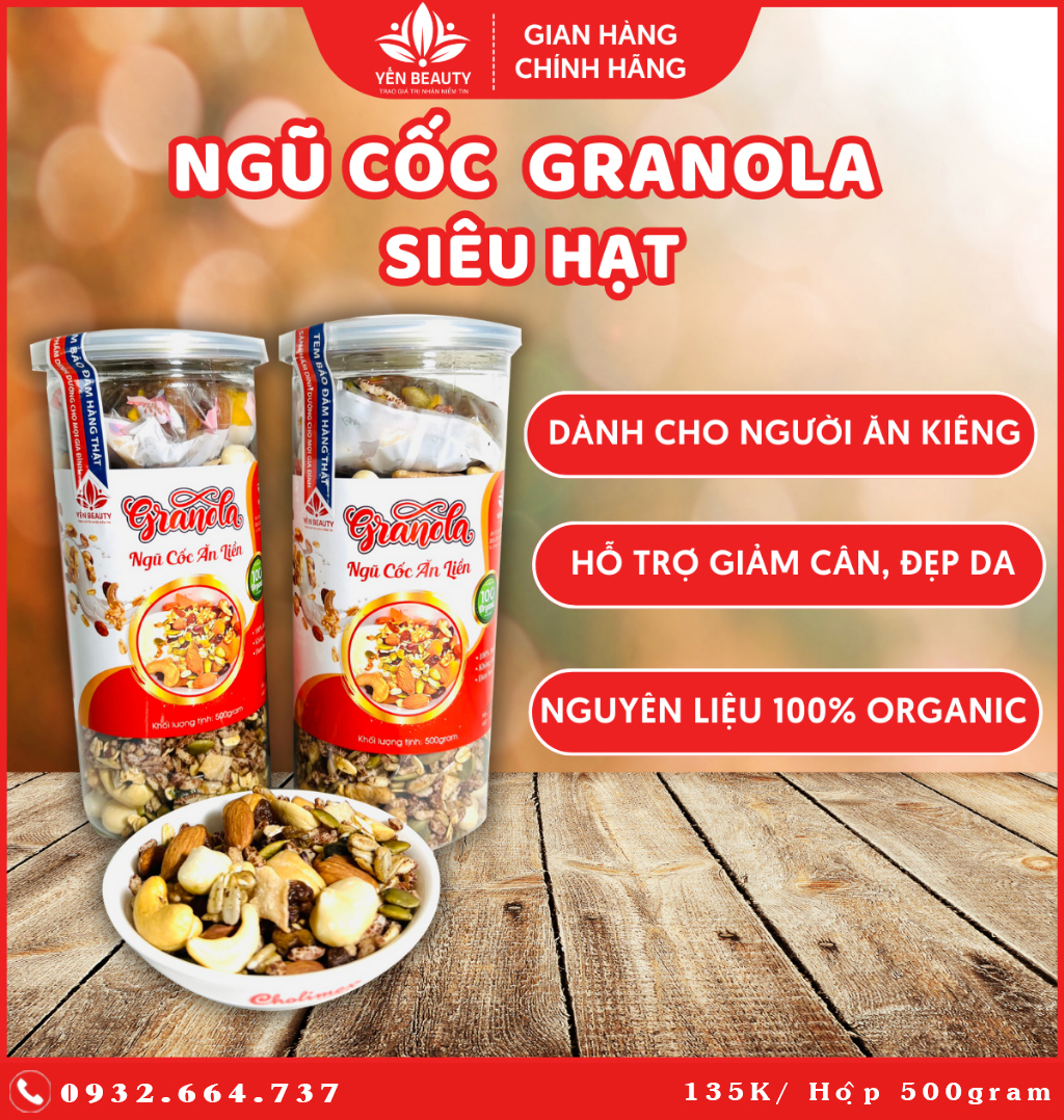 Ngũ Cốc Ăn Liền Granola Yến Beauty